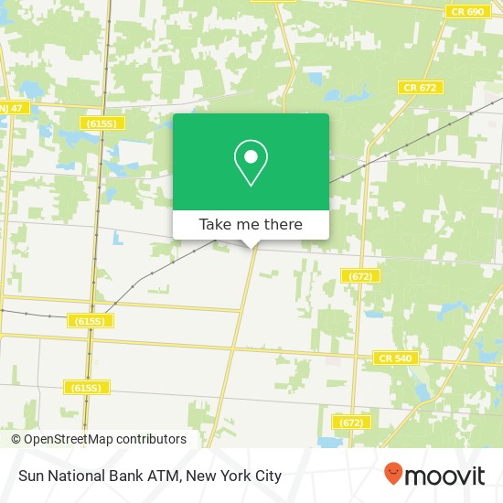 Sun National Bank ATM, 970 N Main Rd map