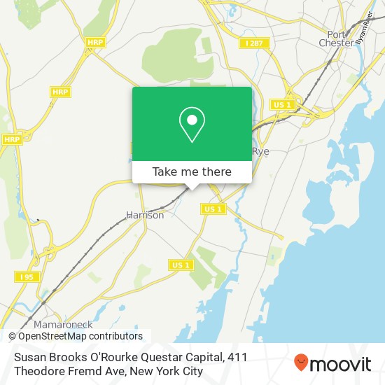 Susan Brooks O'Rourke Questar Capital, 411 Theodore Fremd Ave map