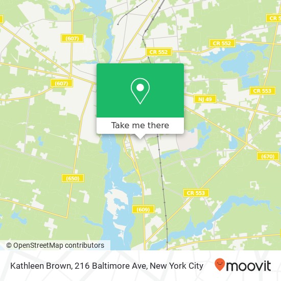Kathleen Brown, 216 Baltimore Ave map