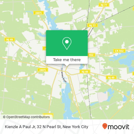 Mapa de Kienzle A Paul Jr, 32 N Pearl St