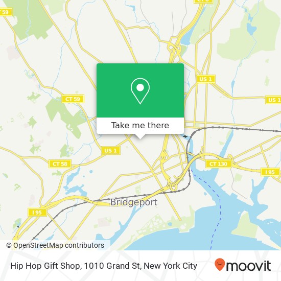 Hip Hop Gift Shop, 1010 Grand St map