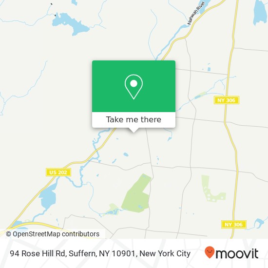 Mapa de 94 Rose Hill Rd, Suffern, NY 10901
