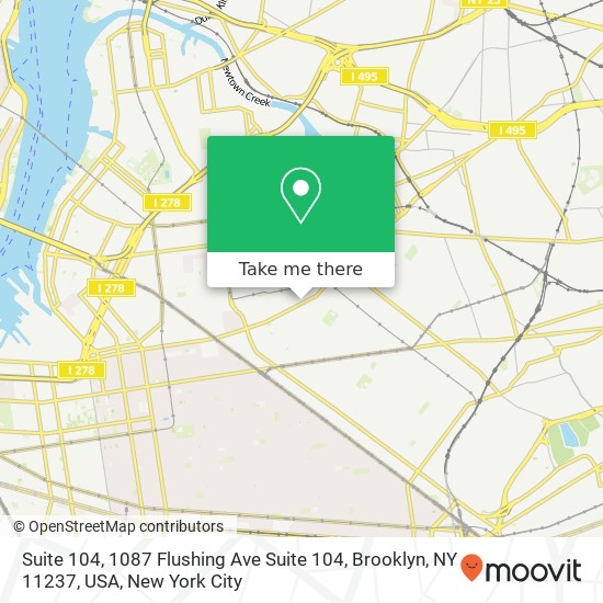 Suite 104, 1087 Flushing Ave Suite 104, Brooklyn, NY 11237, USA map