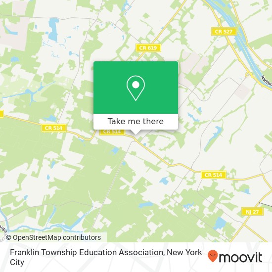 Franklin Township Education Association map