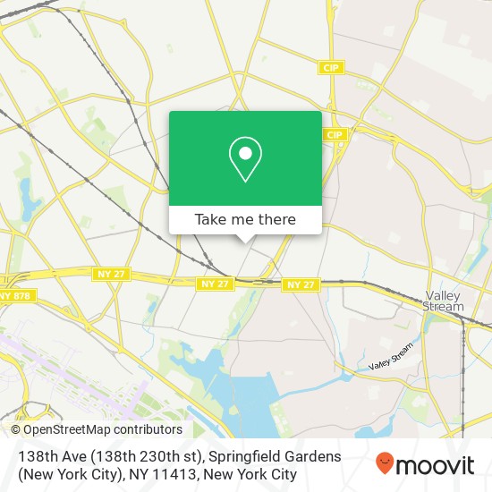 Mapa de 138th Ave (138th 230th st), Springfield Gardens (New York City), NY 11413