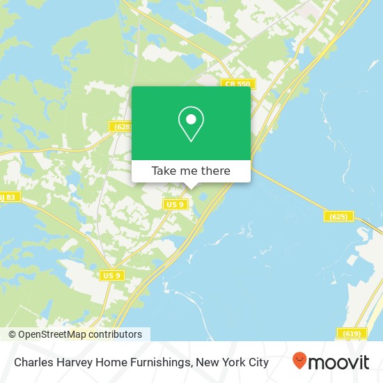 Mapa de Charles Harvey Home Furnishings, 2300 N Route 9