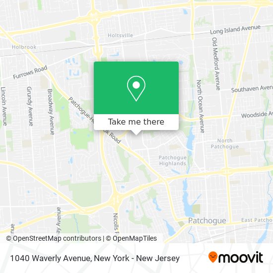 1040 Waverly Avenue map