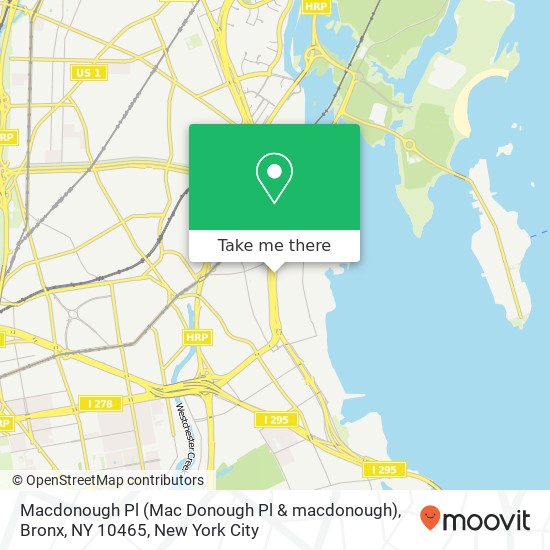 Macdonough Pl (Mac Donough Pl & macdonough), Bronx, NY 10465 map