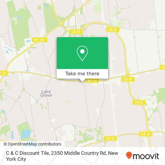 Mapa de C & C Discount Tile, 2350 Middle Country Rd