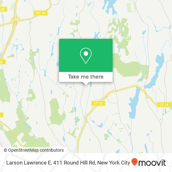 Larson Lawrence E, 411 Round Hill Rd map