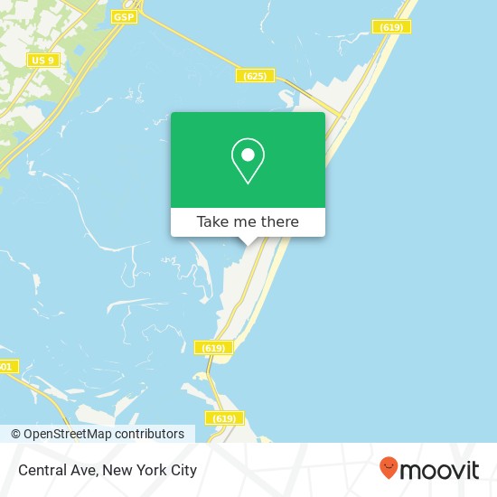 Mapa de Central Ave, Sea Isle City, NJ 08243