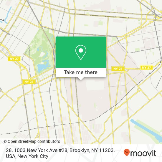 Mapa de 28, 1003 New York Ave #28, Brooklyn, NY 11203, USA