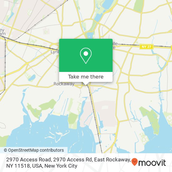 2970 Access Road, 2970 Access Rd, East Rockaway, NY 11518, USA map