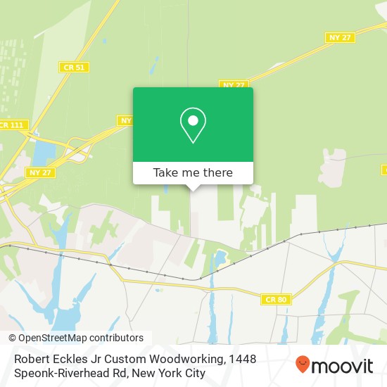 Robert Eckles Jr Custom Woodworking, 1448 Speonk-Riverhead Rd map