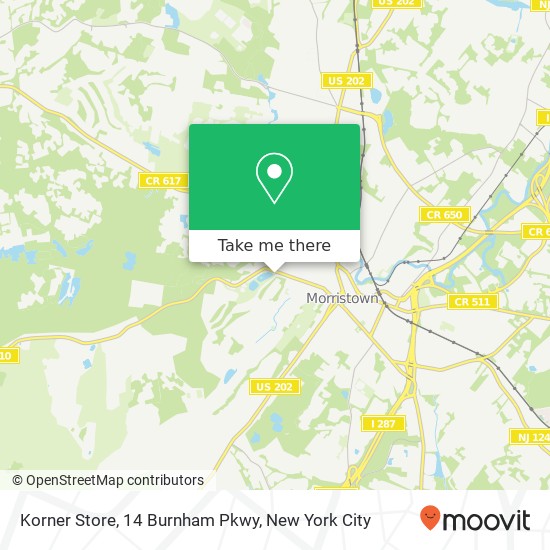 Korner Store, 14 Burnham Pkwy map