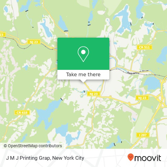 J M J Printing Grap, 1403 State RT 23 map
