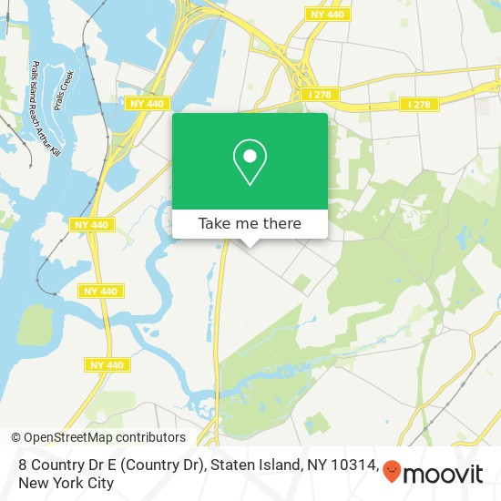 8 Country Dr E (Country Dr), Staten Island, NY 10314 map