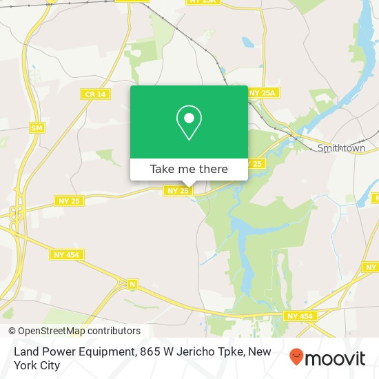 Mapa de Land Power Equipment, 865 W Jericho Tpke