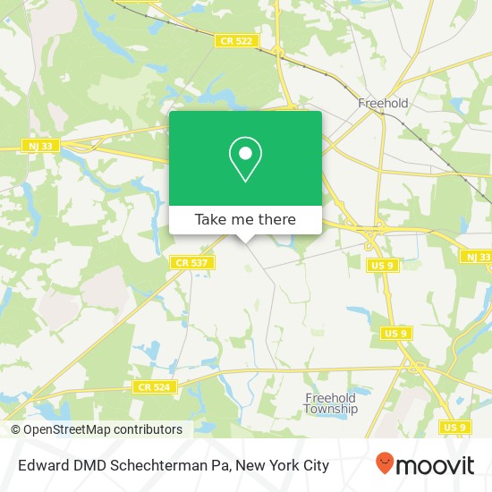 Mapa de Edward DMD Schechterman Pa, 503 Stillwells Corner Rd