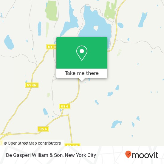 Mapa de De Gasperi William & Son, 112 Buckshollow Rd