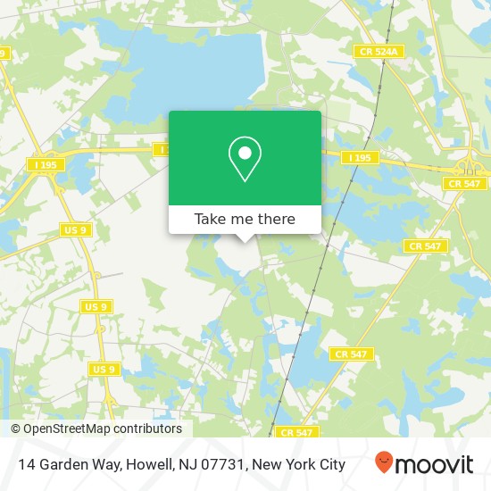 14 Garden Way, Howell, NJ 07731 map