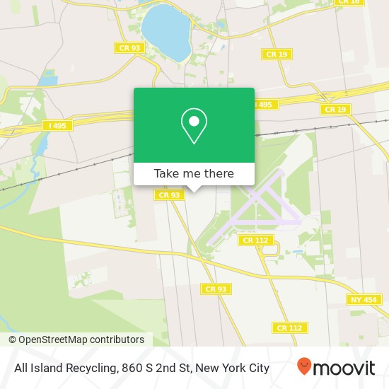 Mapa de All Island Recycling, 860 S 2nd St