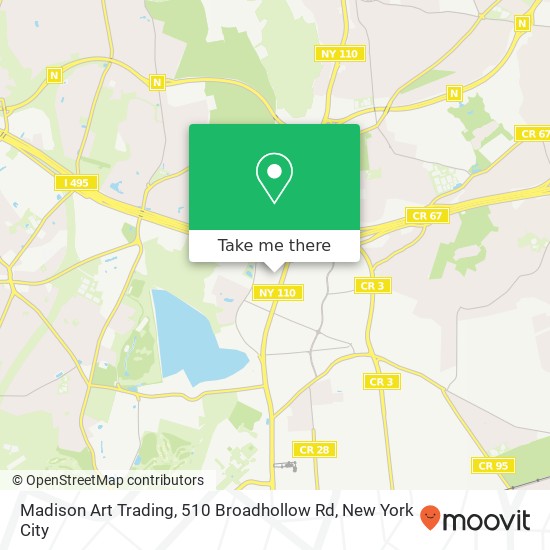 Mapa de Madison Art Trading, 510 Broadhollow Rd