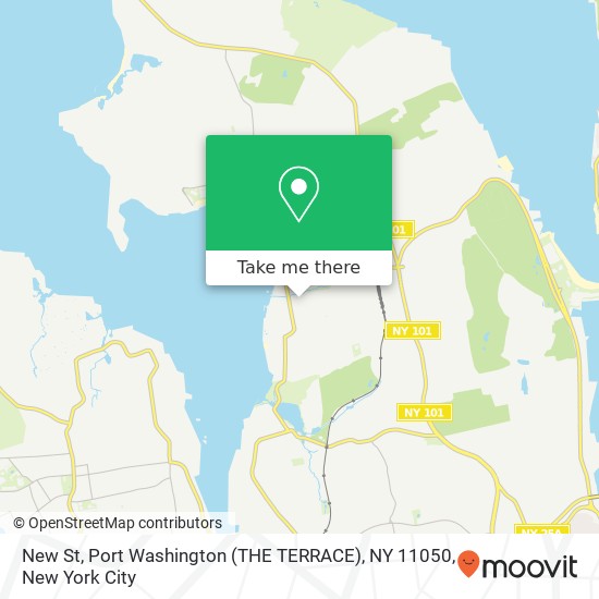 Mapa de New St, Port Washington (THE TERRACE), NY 11050