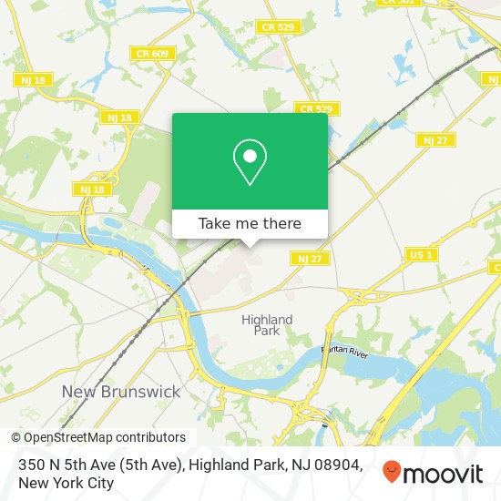 350 N 5th Ave (5th Ave), Highland Park, NJ 08904 map
