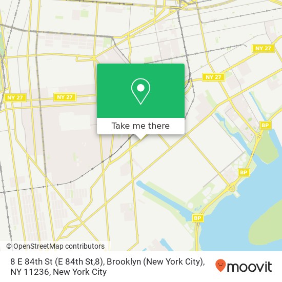 8 E 84th St (E 84th St,8), Brooklyn (New York City), NY 11236 map