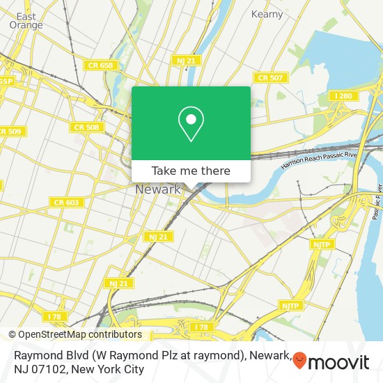 Raymond Blvd (W Raymond Plz at raymond), Newark, NJ 07102 map