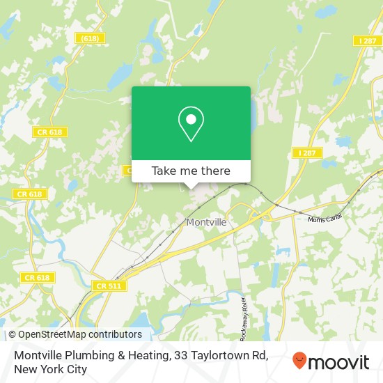 Mapa de Montville Plumbing & Heating, 33 Taylortown Rd