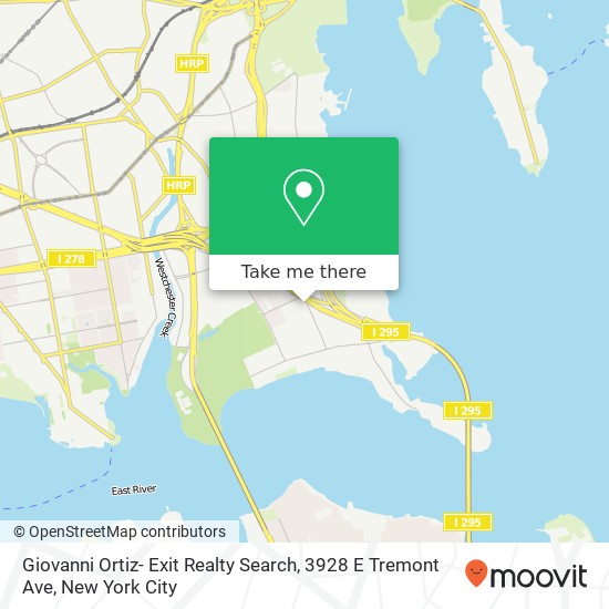 Giovanni Ortiz- Exit Realty Search, 3928 E Tremont Ave map