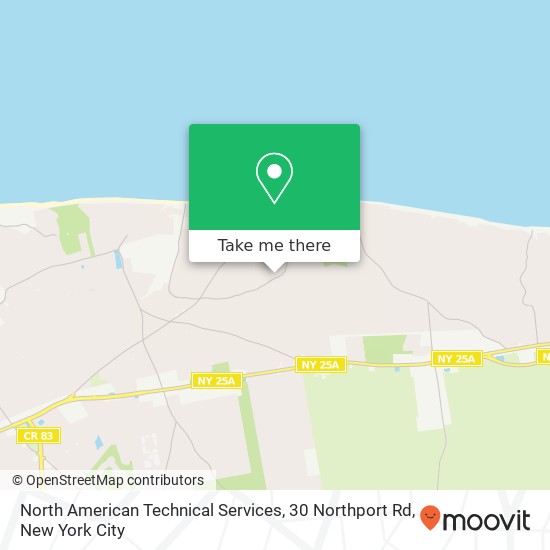 Mapa de North American Technical Services, 30 Northport Rd