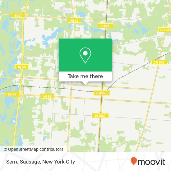 Mapa de Serra Sausage, 100 W Park Ave