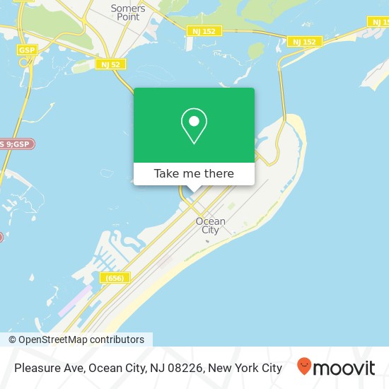 Pleasure Ave, Ocean City, NJ 08226 map