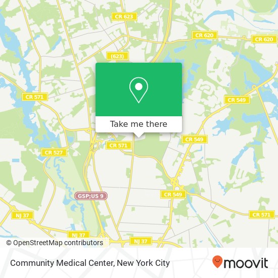 Mapa de Community Medical Center