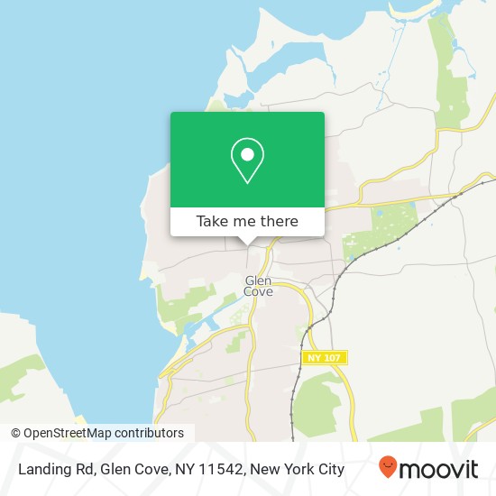 Mapa de Landing Rd, Glen Cove, NY 11542