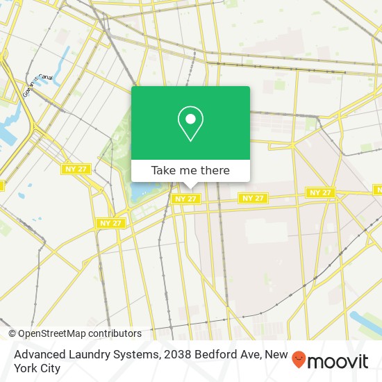 Mapa de Advanced Laundry Systems, 2038 Bedford Ave