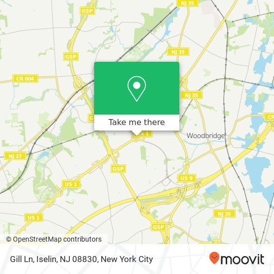 Gill Ln, Iselin, NJ 08830 map