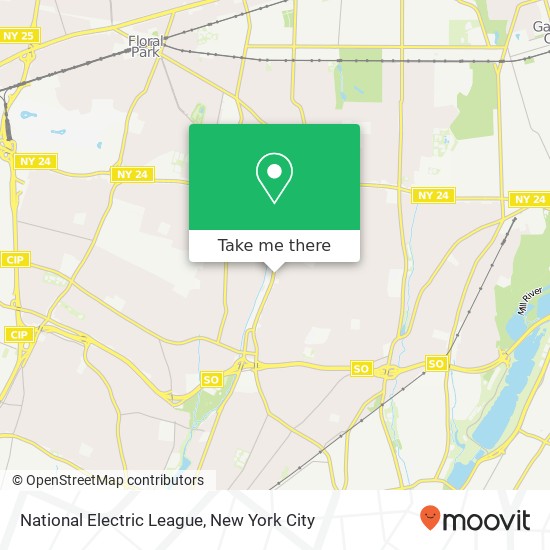 National Electric League map