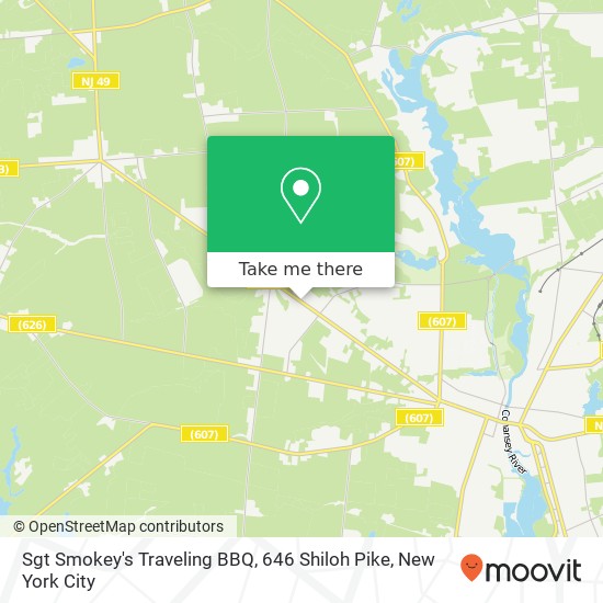 Sgt Smokey's Traveling BBQ, 646 Shiloh Pike map
