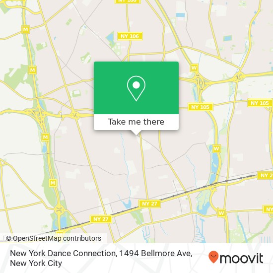 New York Dance Connection, 1494 Bellmore Ave map