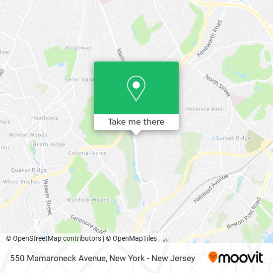 Mapa de 550 Mamaroneck Avenue