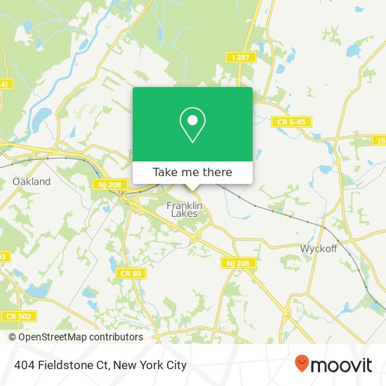 404 Fieldstone Ct, Franklin Lakes, NJ 07417 map