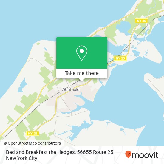 Bed and Breakfast the Hedges, 56655 Route 25 map