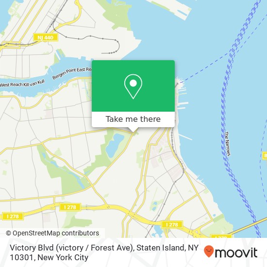 Victory Blvd (victory / Forest Ave), Staten Island, NY 10301 map