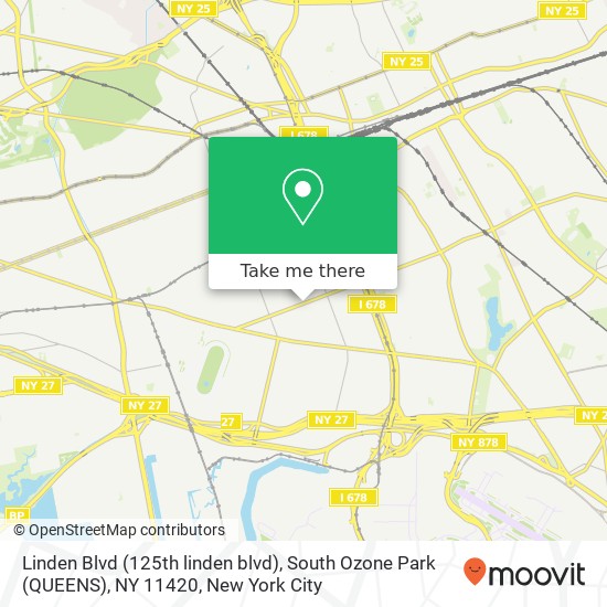 Linden Blvd (125th linden blvd), South Ozone Park (QUEENS), NY 11420 map
