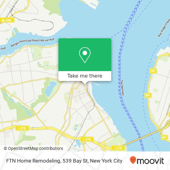 FTN Home Remodeling, 539 Bay St map