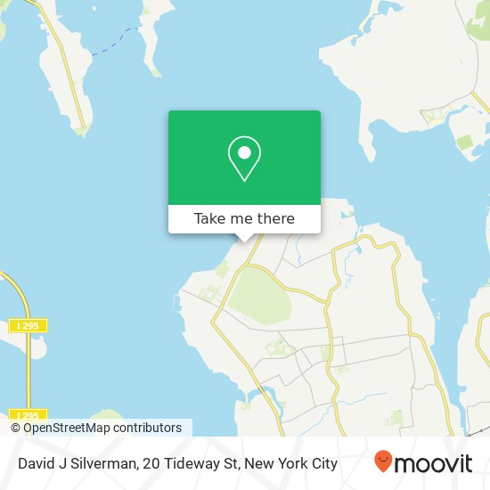 David J Silverman, 20 Tideway St map